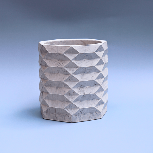 Marble Hexagon Planter