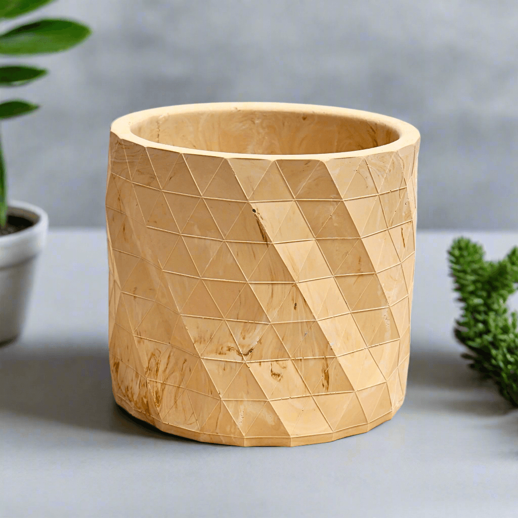 Desk workstation concrete planter