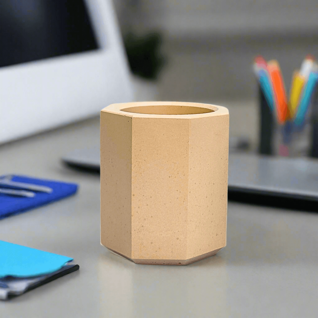 Eco-friendly concrete desk organisers. Concrete desk organisers for professionals