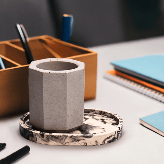 Concrete Desk Organiser