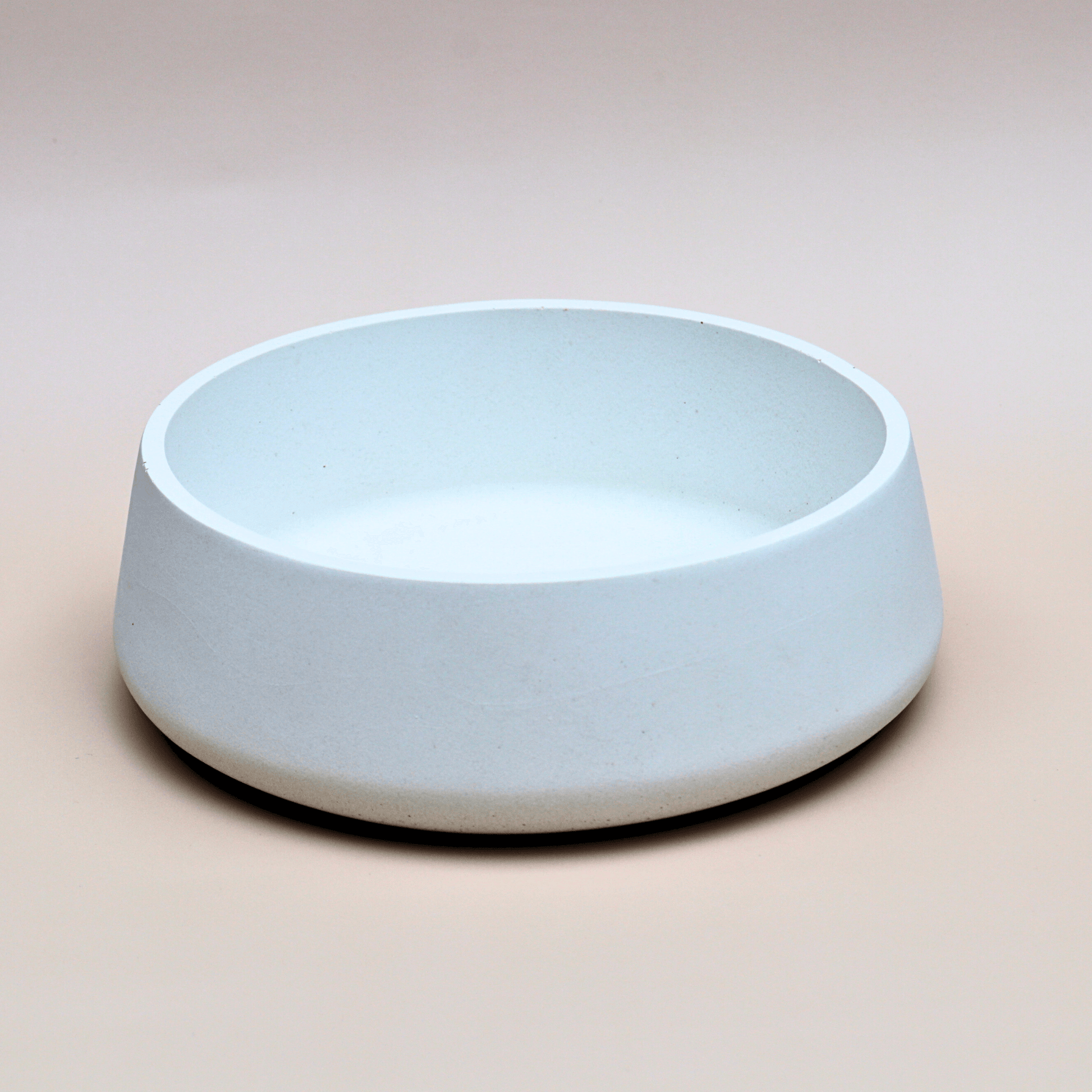small white concrete bowl