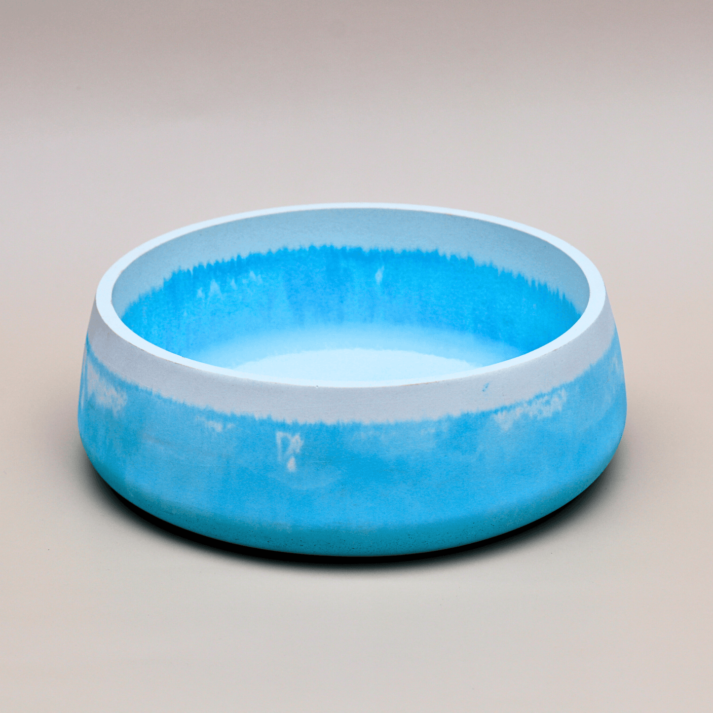 Blue/white concrete bowl